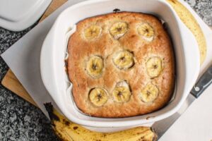 Bolo de banana fit