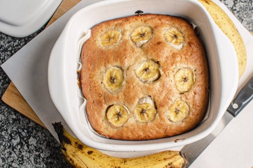 Bolo de Banana, Maçã e Canela